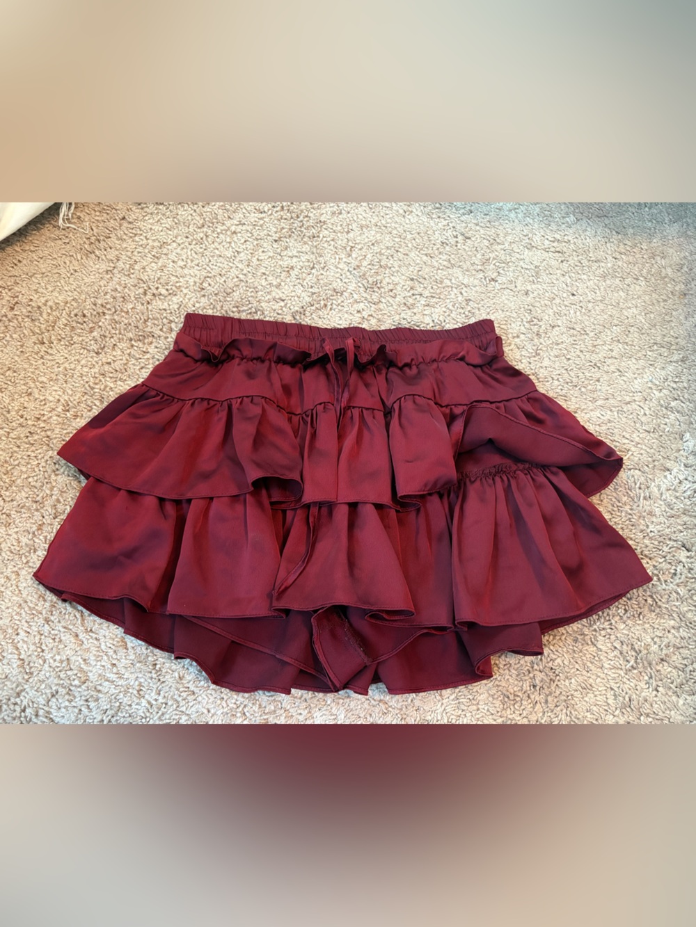 Day + Moon burgundy skirt